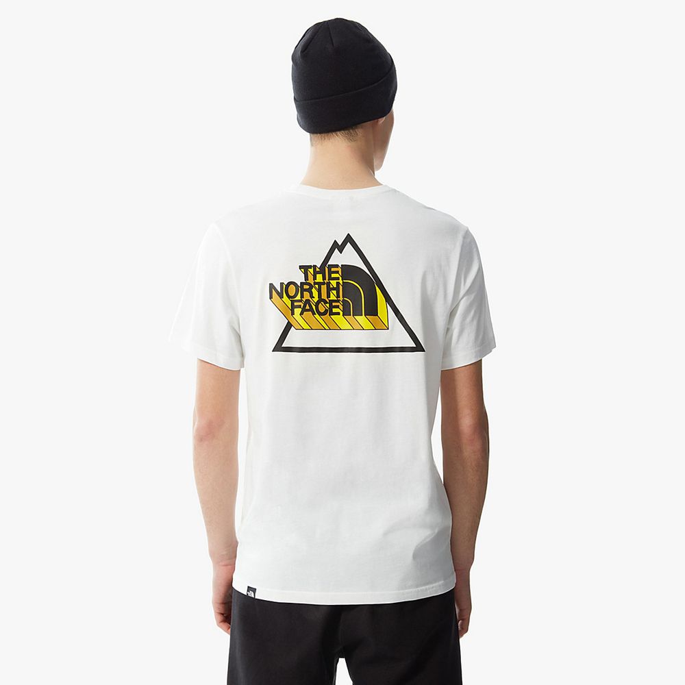 The North Face T-Shirts Mens Australia - The North Face Threeyama White (PEU-390271)